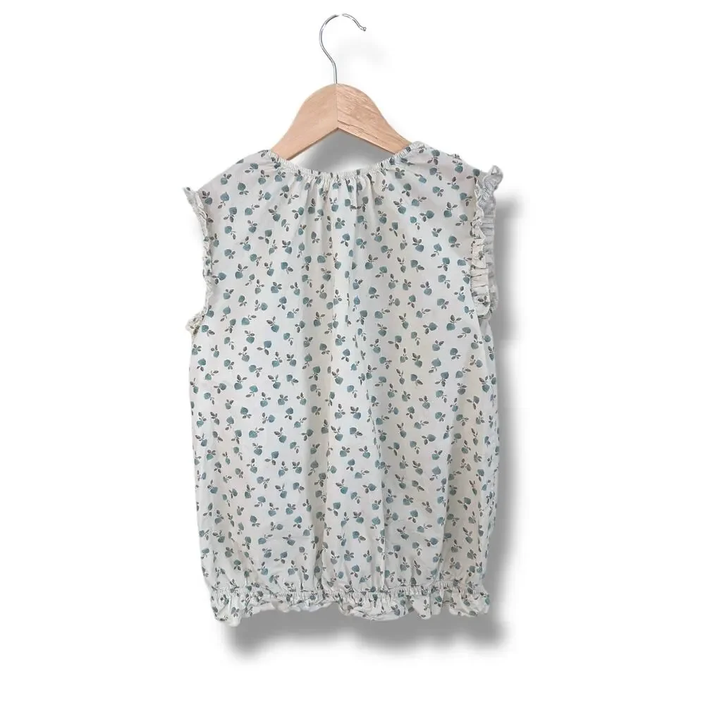 Olive Juice Sleeveless Ruffle Top, Size 10/12